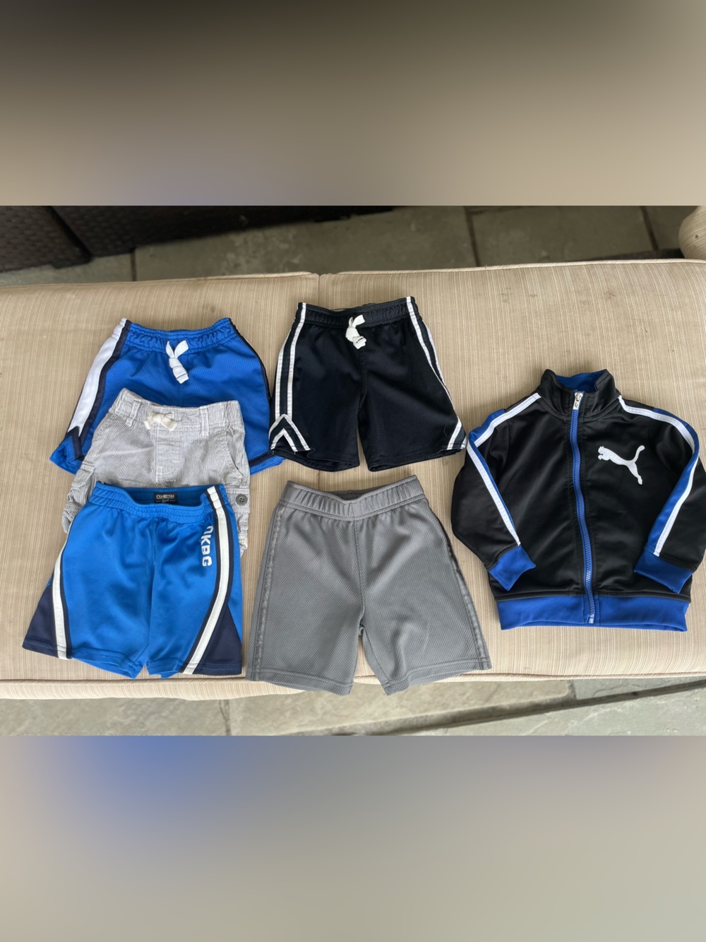 Carter's Boys Shorts Bundle and Puma zip up jacket 2T